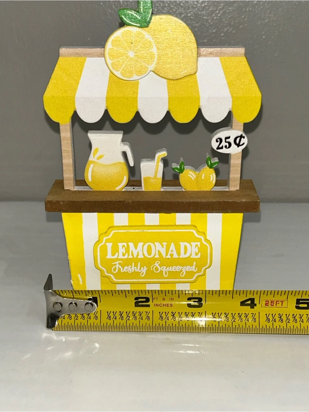 The Spring Shop Yellow & Green Lemonade Truck and Stand Decorative wood Set